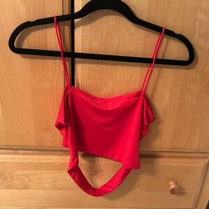 Red, Shein tank top
